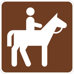RS-064 Horse Trail Symbol Sign