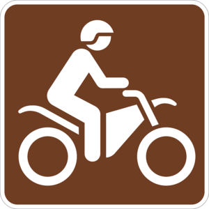 RS-065 Motor Bike Trail Symbol Sign