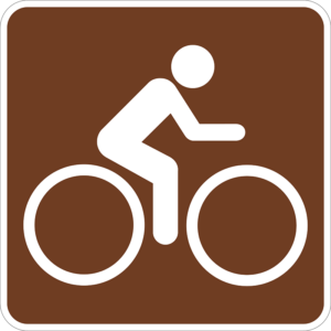 RS-066 Bicycle Trail Symbol Sign