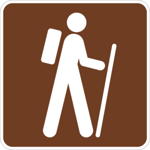RS-068 Hiking Trail Symbol Sign