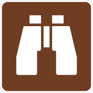 RS-076 Wildlife Viewing Symbol Sign