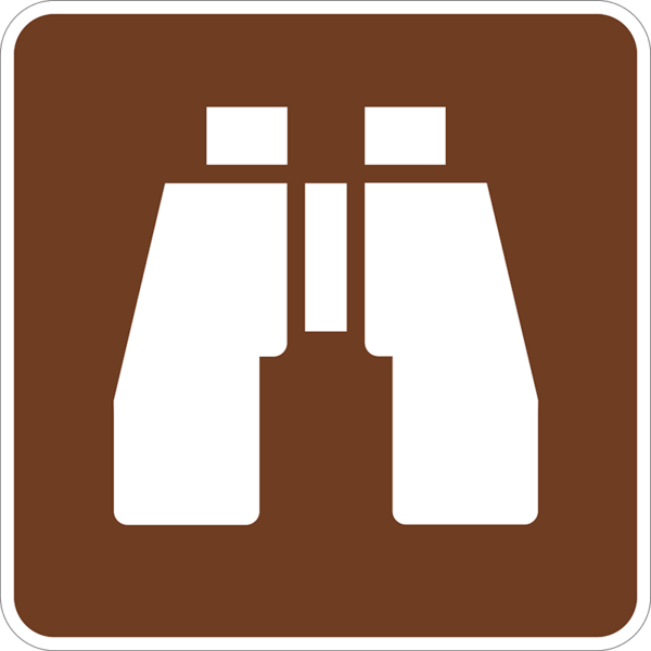 RS-076 Wildlife Viewing Symbol Sign