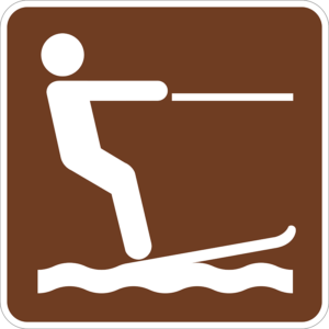 Water-Skiing Symbol Sign (RS-058)