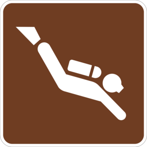 RS-060 Scuba Diving Symbol Sign