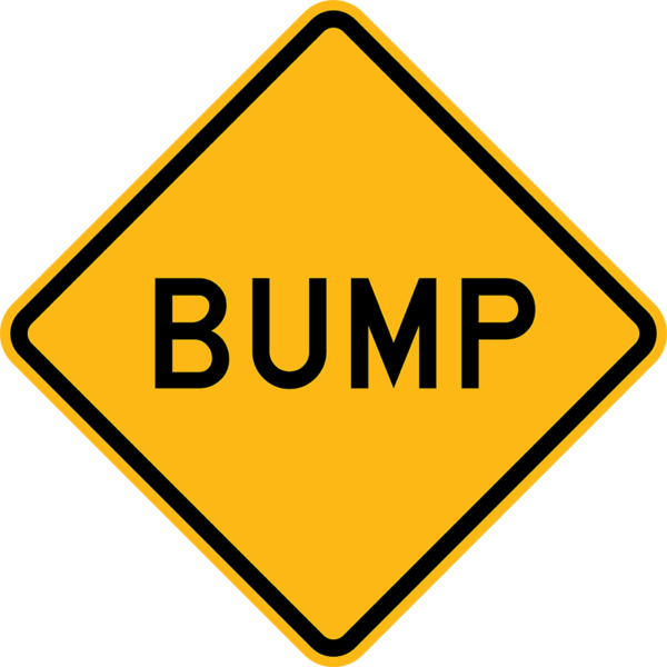 W8-1 Bump Sign