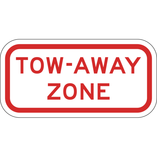 R7-201aP Tow Away Zone Sign