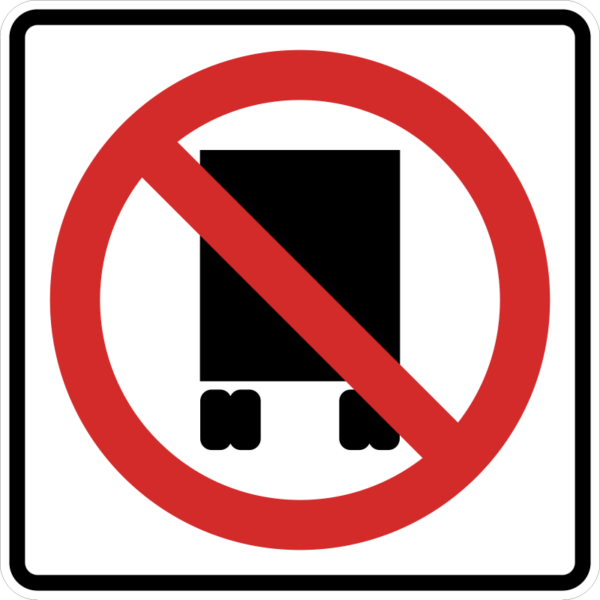 R14-5 National Network Prohibition (Symbol) Sign