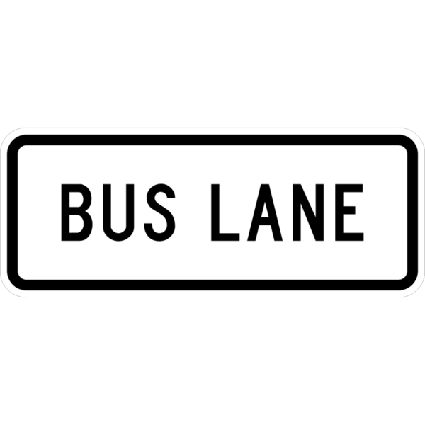 R3-5gP Bus Lane Plaque Sign