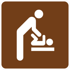 Baby Changing Station (Men's Room) Sign (RS-137)