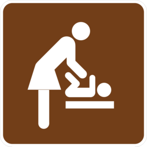 Baby Changing Station (Women's Room) Sign (RS-138)