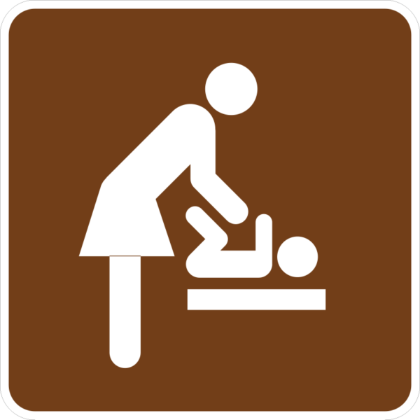 Baby Changing Station (Women's Room) Sign (RS-138)