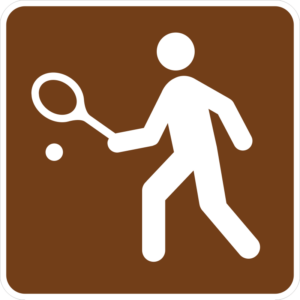 RS-129 Tennis Symbol Sign