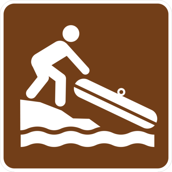 RS-117 Hand Launch-Small Boat Launch Symbol Sign