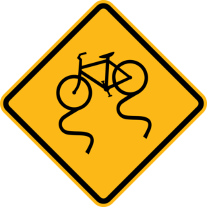 W8-10 Bicycle Surface Condition Symbol Sign