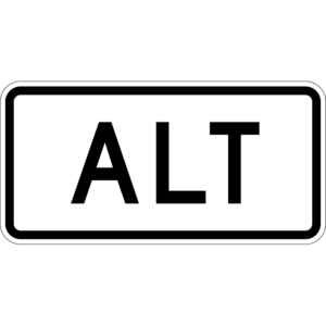 M4-1a Alternative Auxiliary Alt Abbreviation Sign