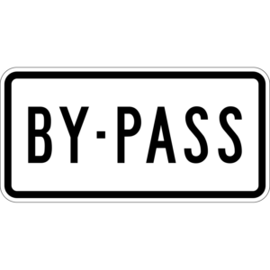 M4-2 By-Pass Auxiliary Sign