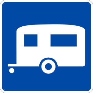 D9-3A Trailer Camping Symbol Sign
