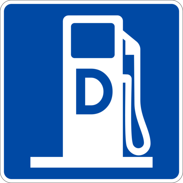 D9-11 Diesel Fuel Symbol Sign