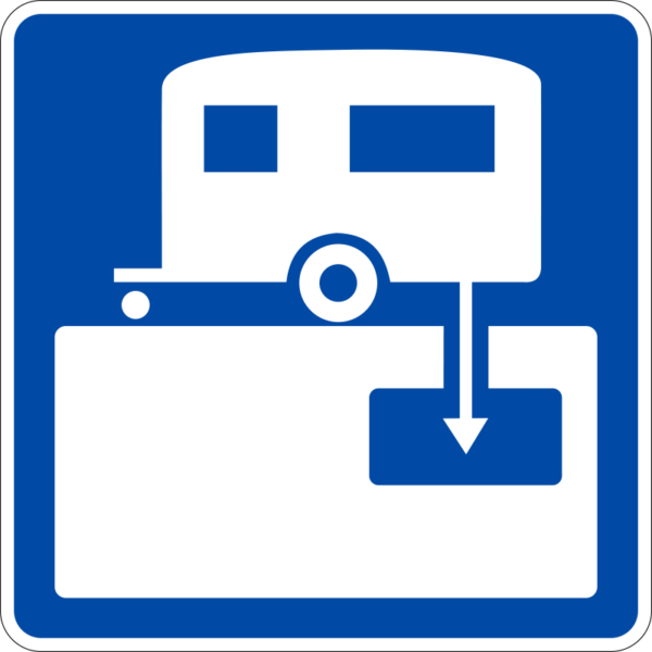 D9-12 RV Sanitary Station Symbol Sign