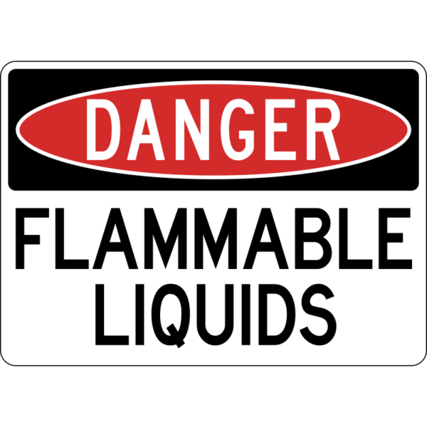 Danger Flammable Liquids Sign