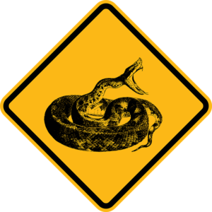 Snake Warning Sign
