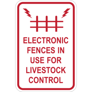Electric Fences Sign