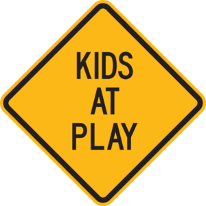 Kids at Play Sign