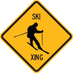 Ski XING Sign
