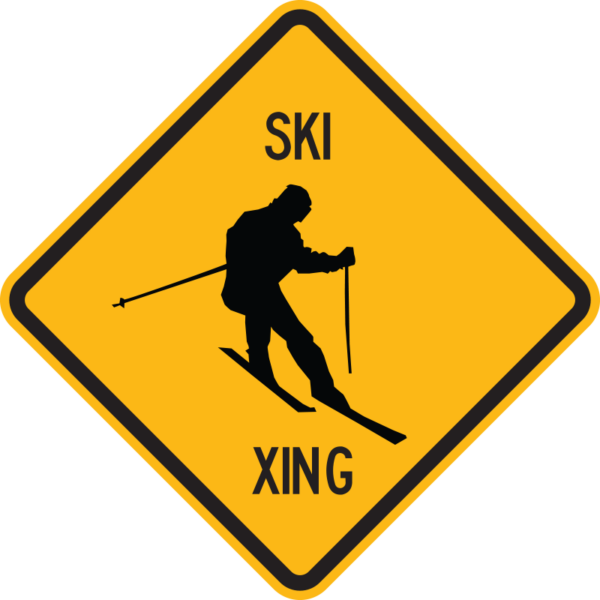 Ski XING Sign