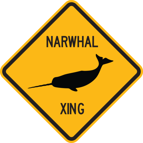 Narwhal XING Sign