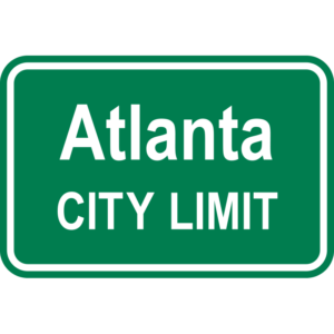 Atlanta City Limit Sign