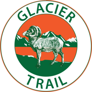 Glacier Trail Sign Ram Sign