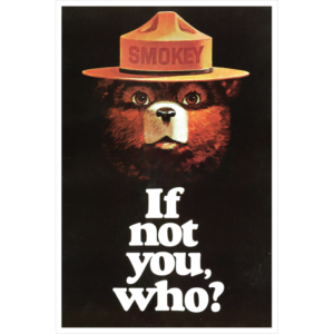 Smokey Bear In The Dark