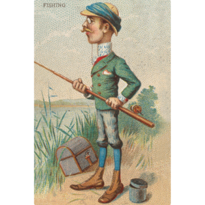 Fisherman on the shoreline