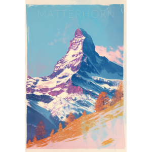 Matterhorn Riso Print