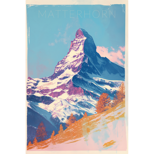Matterhorn Riso Print
