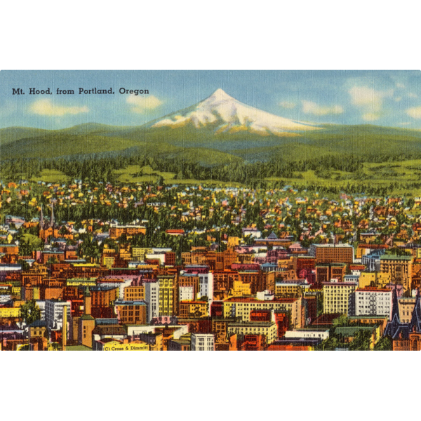 Mt Hood From Portland Oregon