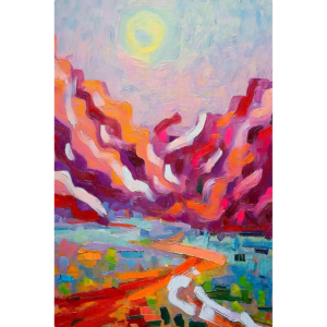 Abstract colorful mountain- Abstract Mountain