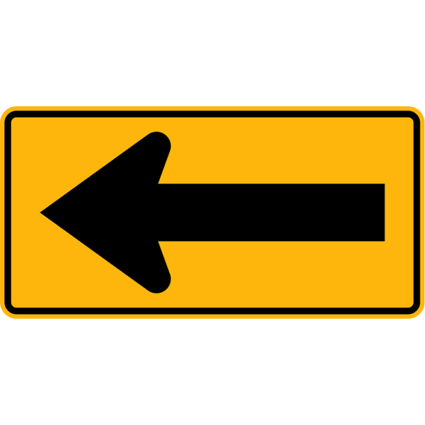 W1-6 Large Arrow Symbol