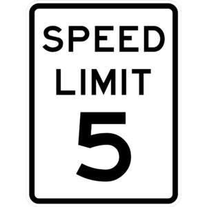R2-1 Speed Limit 5 Sign